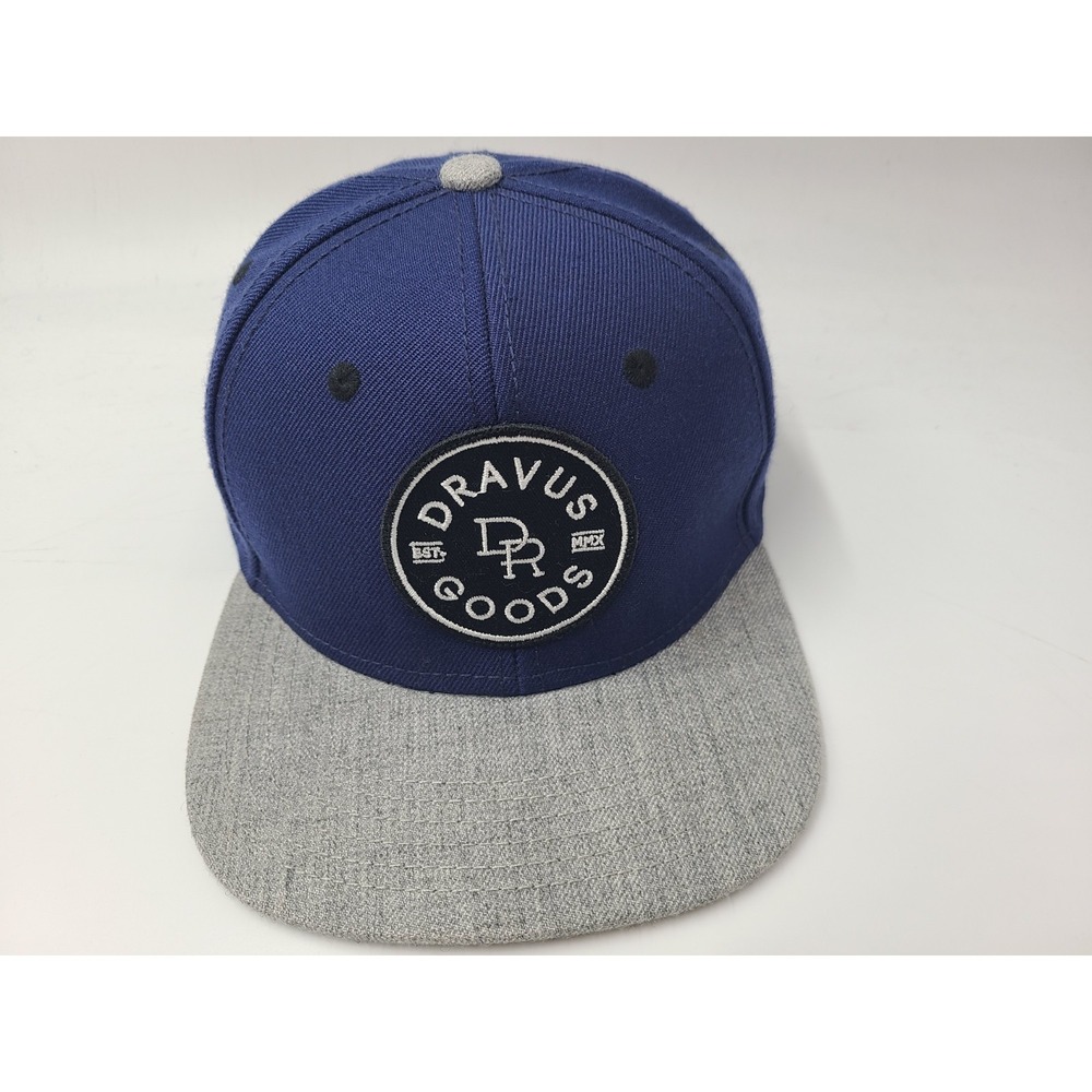 Dravus Goods Snapback Hat Cap Wool Blend Skate‎ Surf Casual Men Women Blue Gray